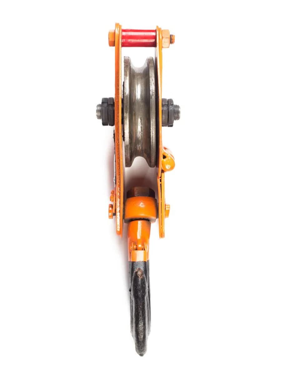 Блок монтажный однорольный с  крюком TOR 2 т с откидной щекой — фото 5